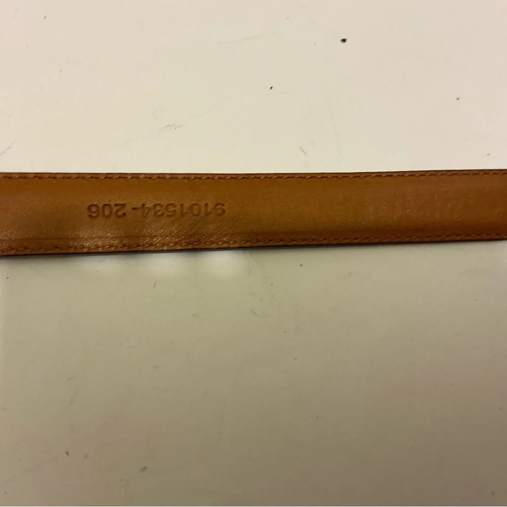 New Lauren Ralph Lauren Brown Leather Belt skinny size L